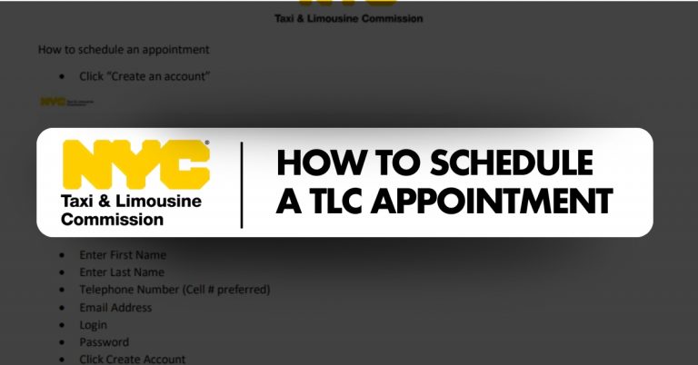 How to Schedule a TLC Appointment