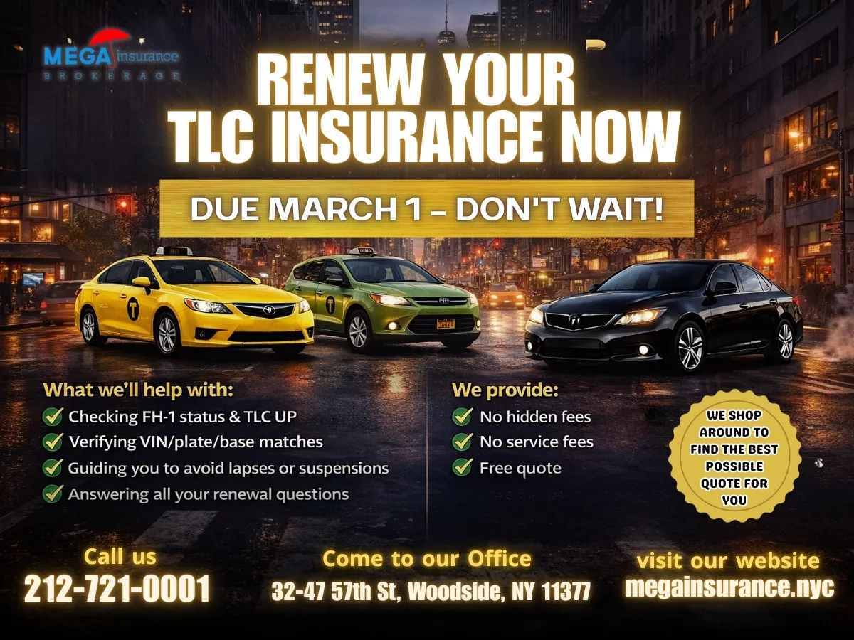 TLC Insurance Renewal